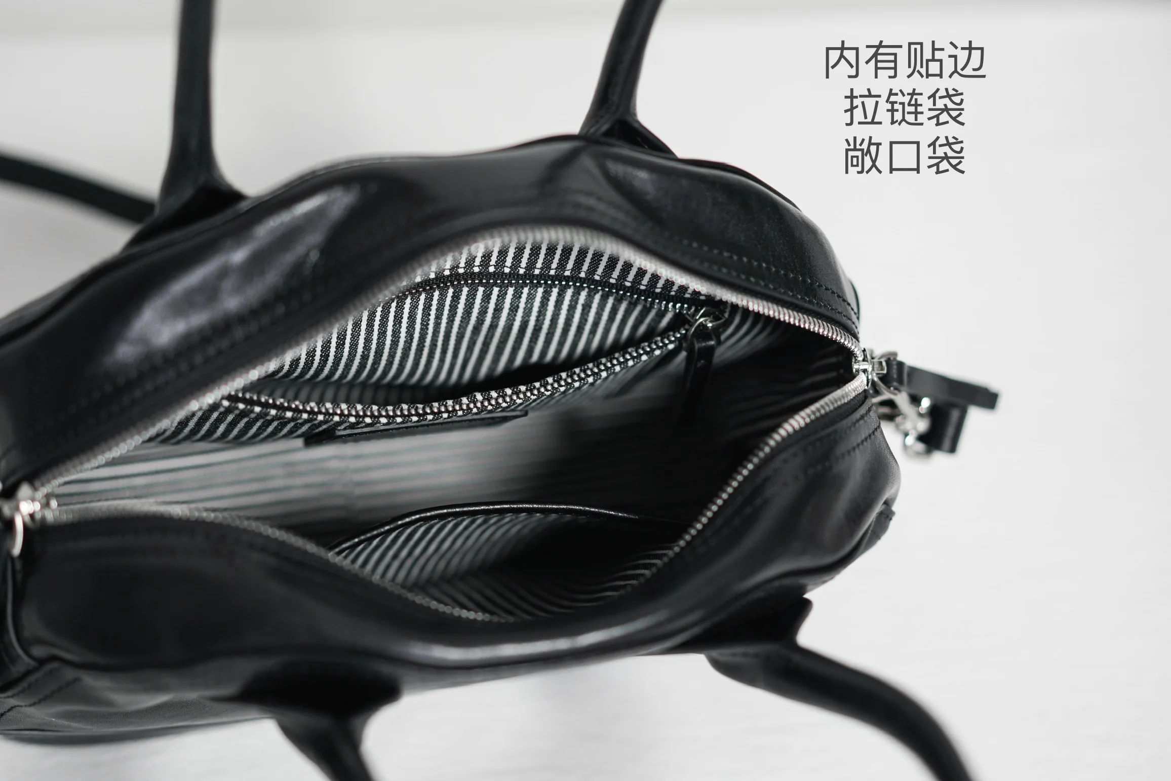 weekend shopping luxury genuine leather women's handbag casual designer handmade real cow leather black shoulder crossbody bag