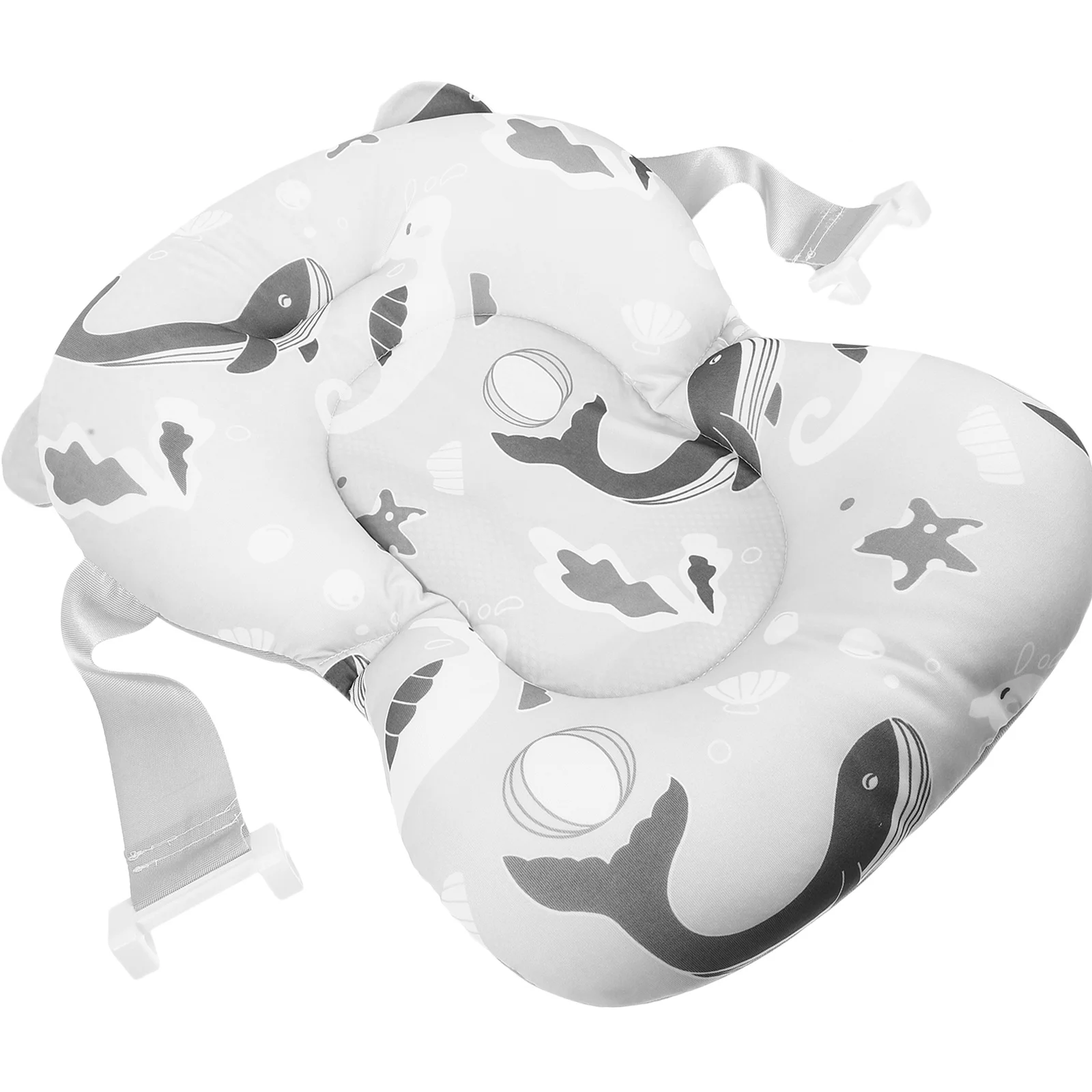 

Baby Bath Support Mat Adjustable Infant Bathtub Shower Cushion Non-Slip Soft Comfortable Bathing Pad For Newborns Infants