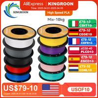 KINGROON HS-PLA Filament 1.75mm High Speed PLA 3d Printer Filament For Bambu All FDM 3D Printer 3D Printing Materials 5/10KG