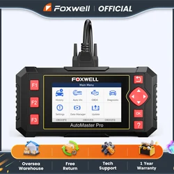 FOXWELL NT604 Elite OBD2 Auto Scanner ABS SRS Engine Transmission Code Reader OBD 2 Live Data Car Diagnostic Tool Free Update