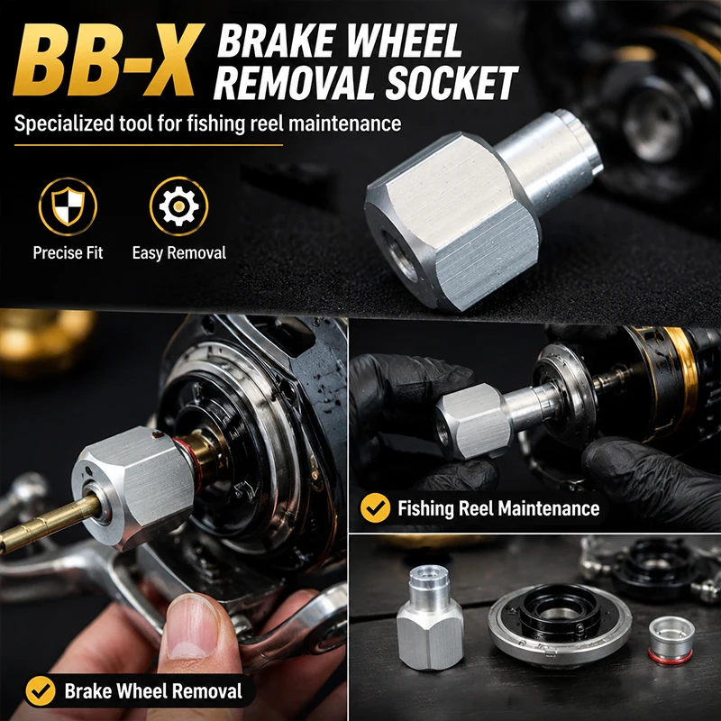 Integrated Aluminum Alloy Repair Disassembly Tool For Shimano BB-X Hand Brake Fishing Spinning Reel Daily Care - view 5