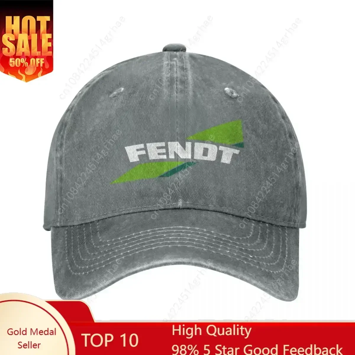 Fendt Tractor Men Women Baseball Caps Farming Agriculture Distressed Denim Hats Cap Vintage Outdoor Activities Headwear