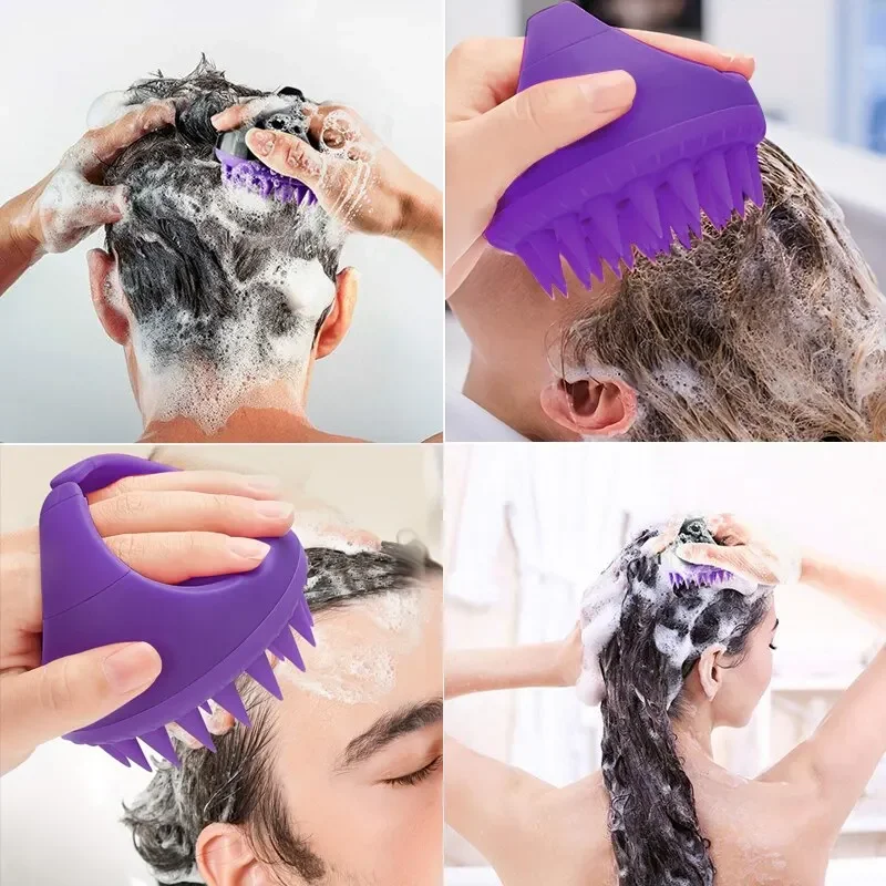 Hoofdhuid Massage Shampoo Borstelkop Massager Schoon Hoofdhuid Kam Haar Wasborstel Hoofdhuid Exfoliator Borstelkop Scrubber Tools Nieuw