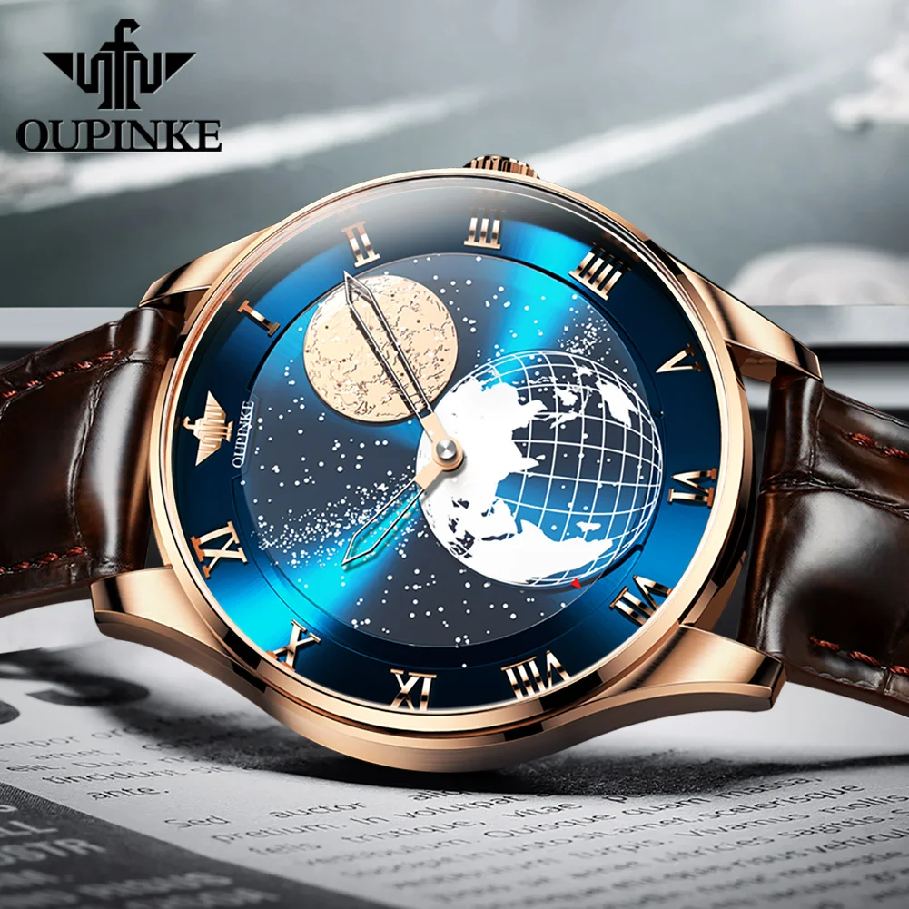 OUPINKE 3230 Men's Watches Luxury High Quality Automatic Mechanical Wristwatch Waterproof Luminous Sapphire Original Men's Gifts