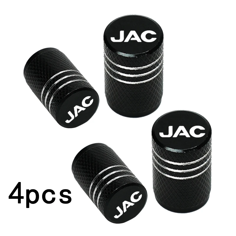 For JAC Refine J3 J2 S5 A5 J5 J6 J4 Vapour S2 T8 Accessories 4pcs Car Wheel Tire Valve Caps Tyre Stem Covers Airdust Waterproof