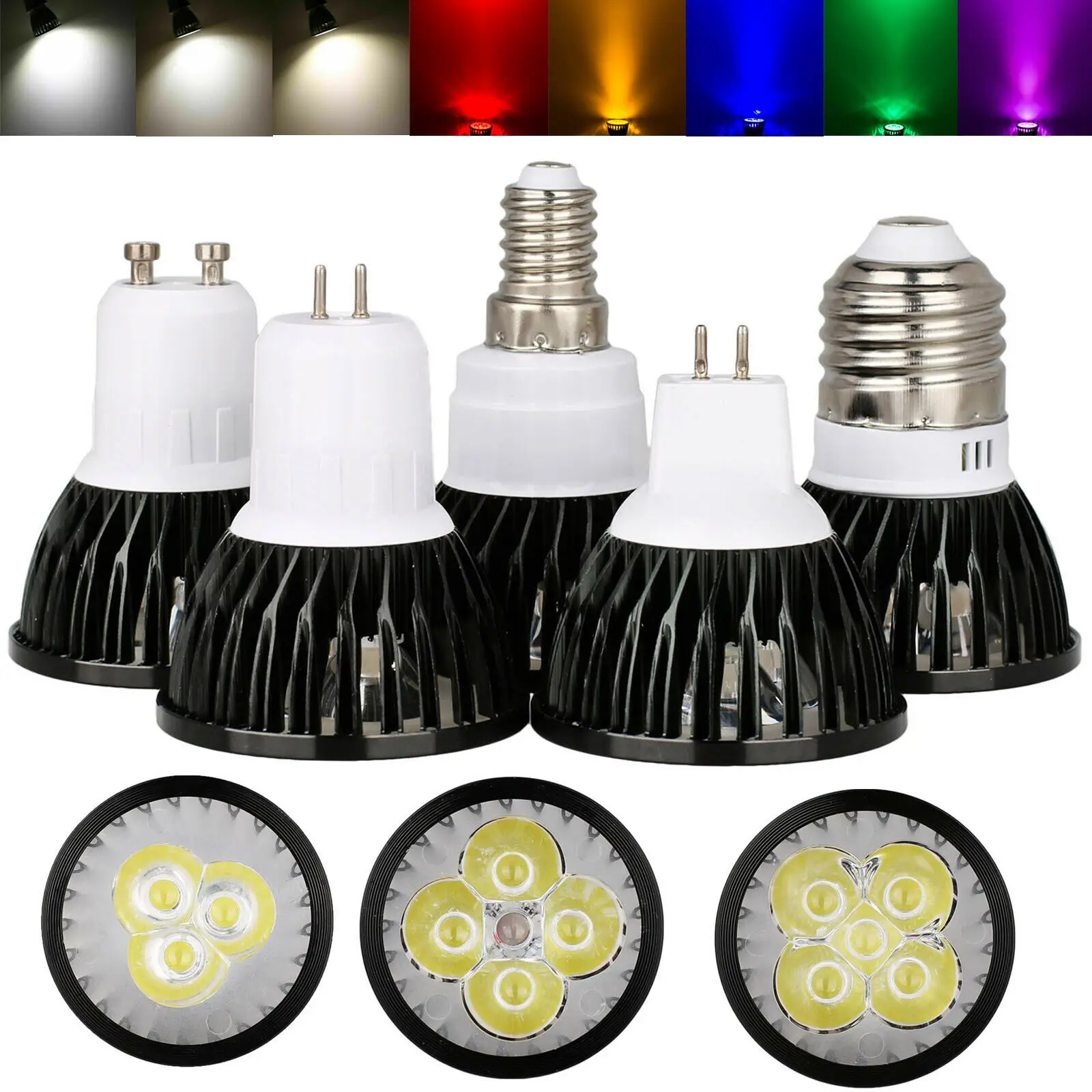 

Dimmable Led Spot Light 15W 12W 9W Bulbs Warm White 220V Bulb E27 E14 Gu10 Cool Gu5.3 E12 Tubular 3000K 110V Mr16 5000K For Home