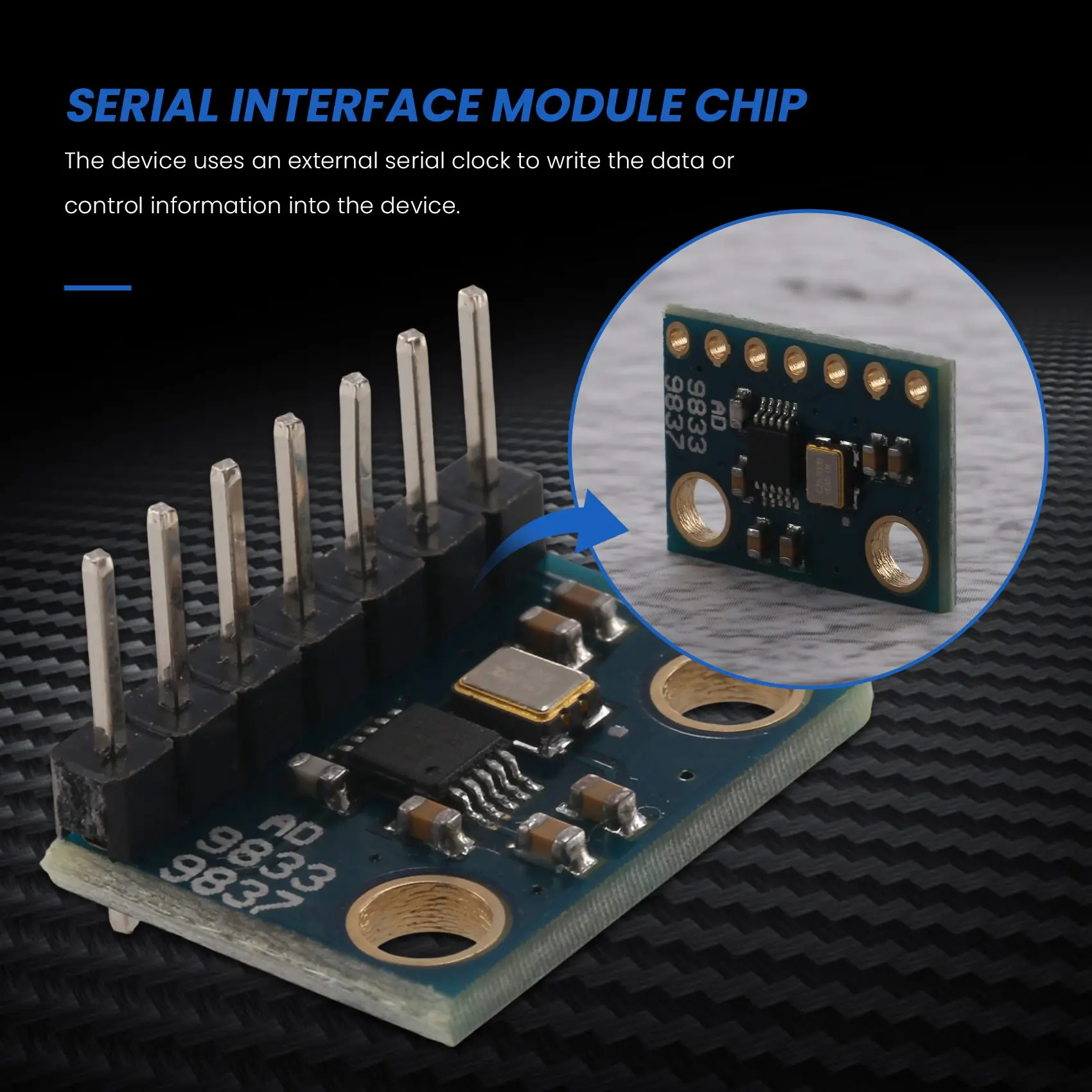 A20F-5Pcs AD9833 Microprocessadores Programáveis Interface Serial Onda Quadrada Sinusoidal DDS, Módulo Gerador de Sinal