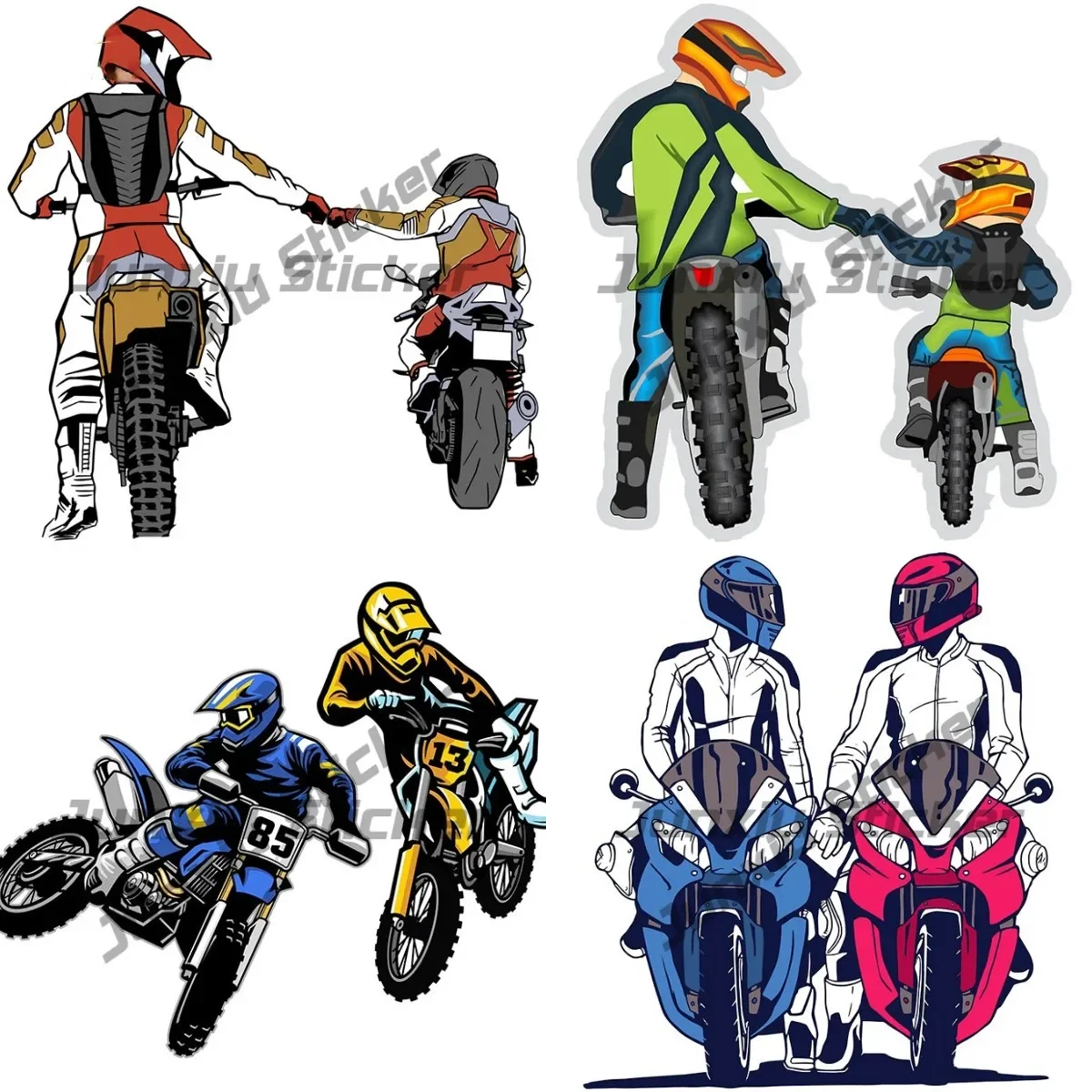 

Friendship of Motorcyclists Sticker Car Truck Decal Bumper Vehicle Decoration Camping