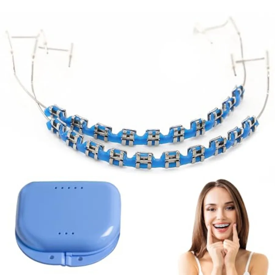 

Fake Braces, Temporary Tooth Decoration with Brackets and Wire, Removable Fake Braces Kit for Orthodontists to Explain, Dental