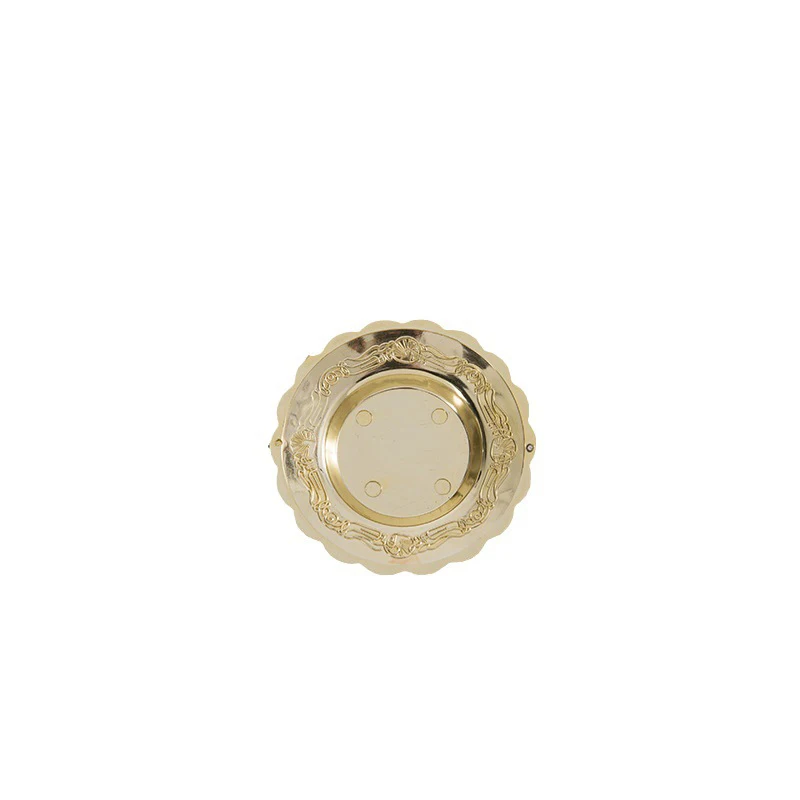 10Pcs Gold Storage Mini Tray Silver Cake Fruit Plate Jewelry Display Plastic Tray Party Sushi Plate For Home Decor