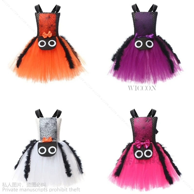 Anime Halloween Girl with Everak Witch Cosplay Party fur s, Toddler Short Sleeve Spider Lolita fur s, Kawaii Props Costume fur ses