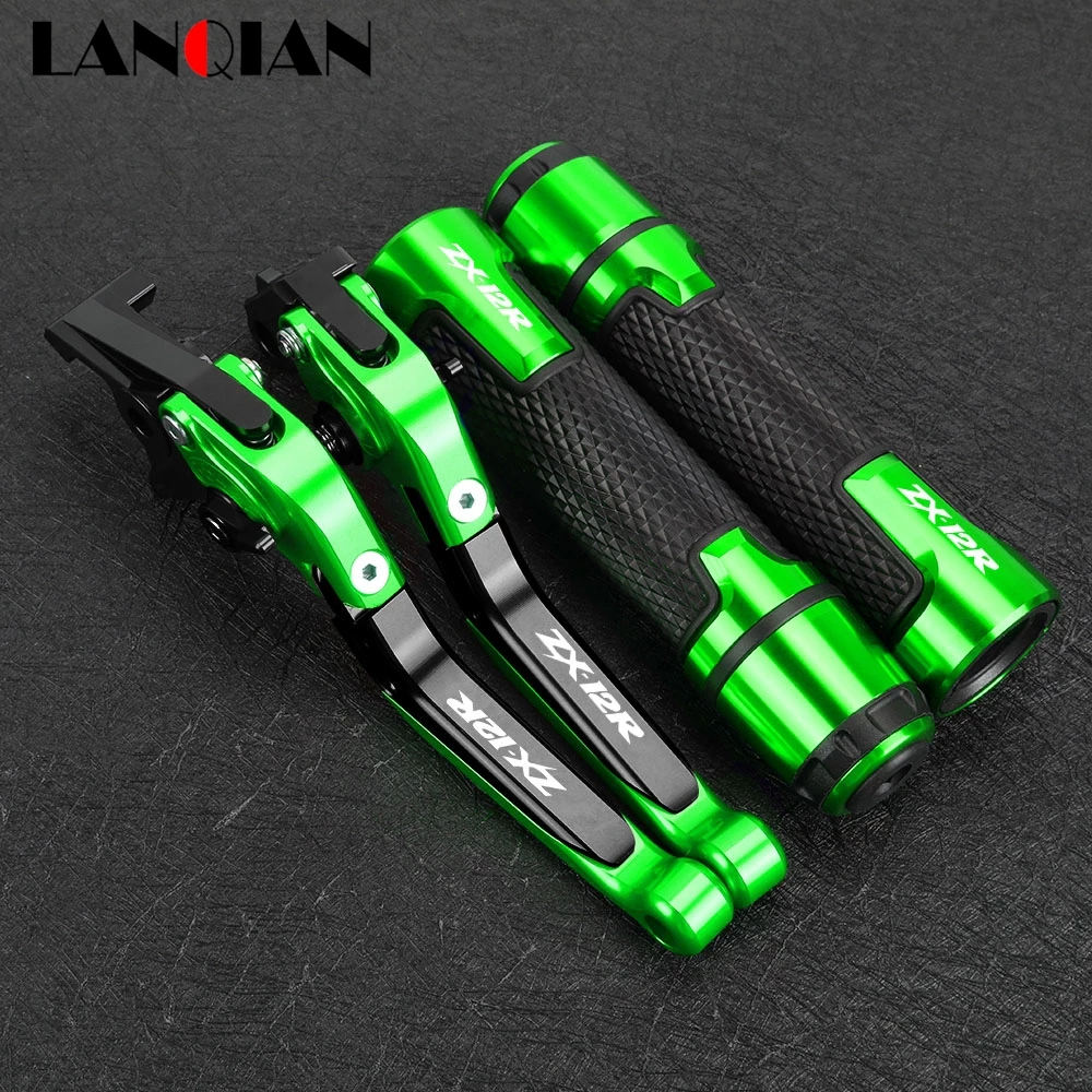 

FOR KAWASAKI ZX12R ZX-12R 2000 2001 2002 2003 2004 2005 Motorcycle Folding Extendable CNC Brake Clutch Levers Handbar Grips