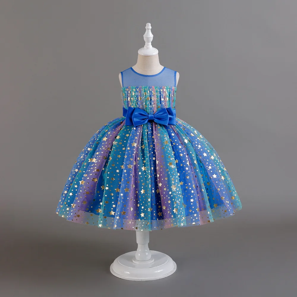 

Girls Party Dress for 3-8 Years Old - Princess Style Suitable for Birthday/Piano Performance/Fashion Show Kids Formal Wear
