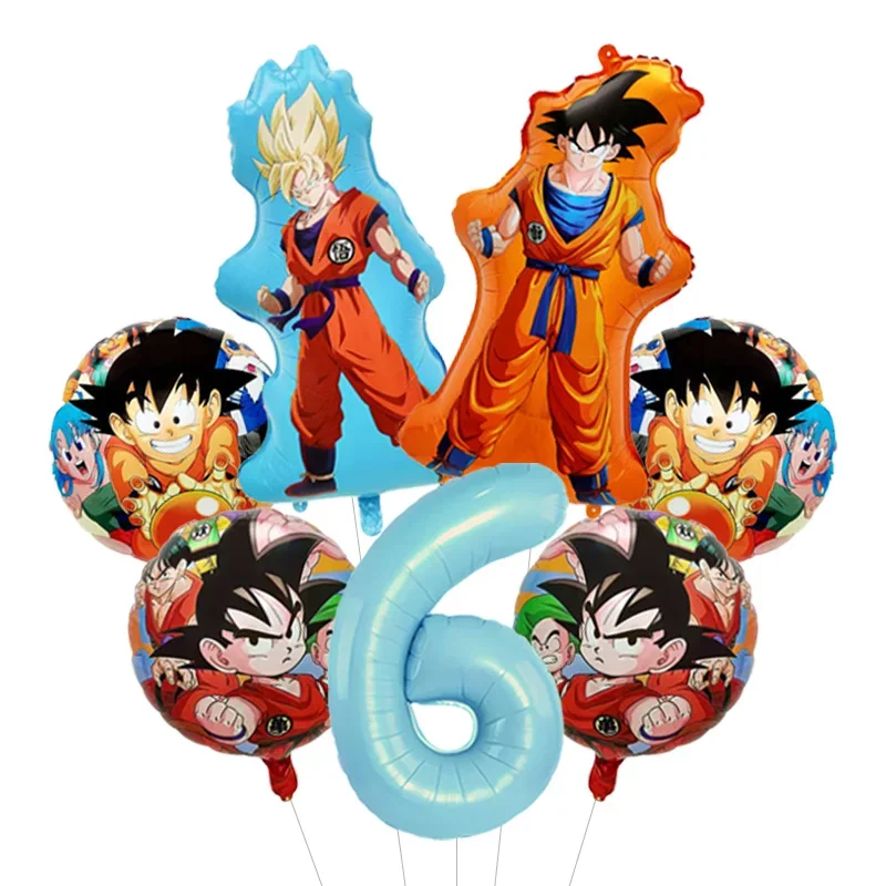 Dragon Ball Z Themen-Bachelor-Party Ballon-Set Vier-Sterne-Folienballon mit Goku-Aufdruck für Anime-Fans Feier – Detail 24