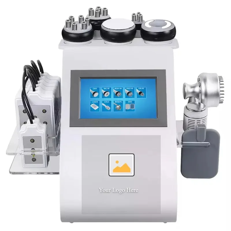 

2026 6/9 In 1 Rf Lipolaser Fat Cavitation Body Slimming Machine Professional Device for Face and Body