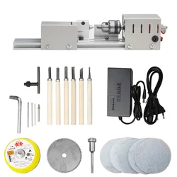 Herctools 96W Wood Lathe Machine 110-220V Woodworking DIY Lathe For Grinding Cutting Polishing Household Multifunctional Tools