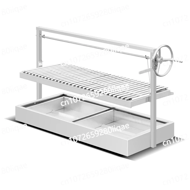 

Counter Top Charcoal Grill Adjustable Height Charcoal Argentine Stainless Steel BBQ Grill