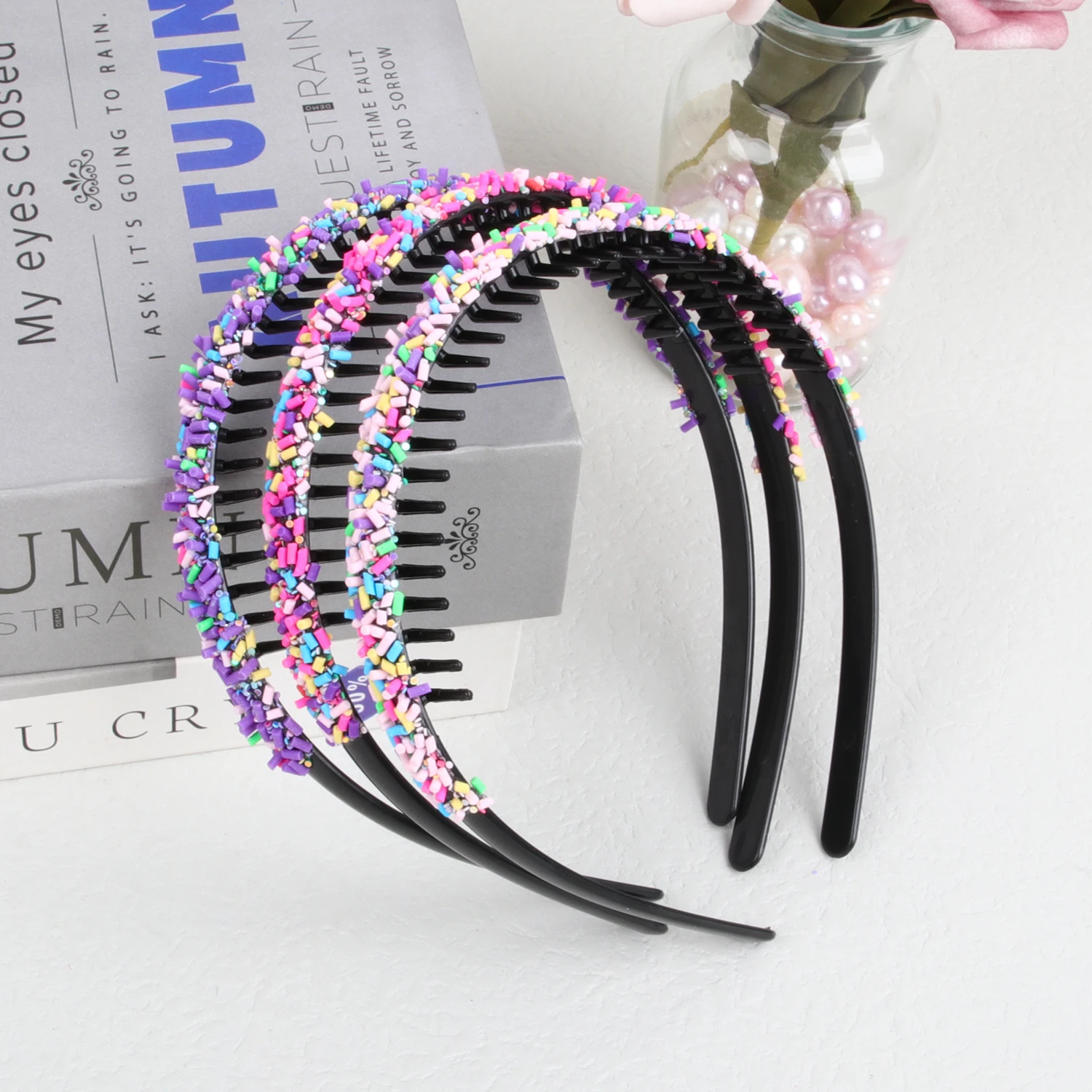 Cute Glitter Crystal Headbands Girls Teeth Hairbands Cute Girls Headbands Kids Children Party Decoration Hair Accessories