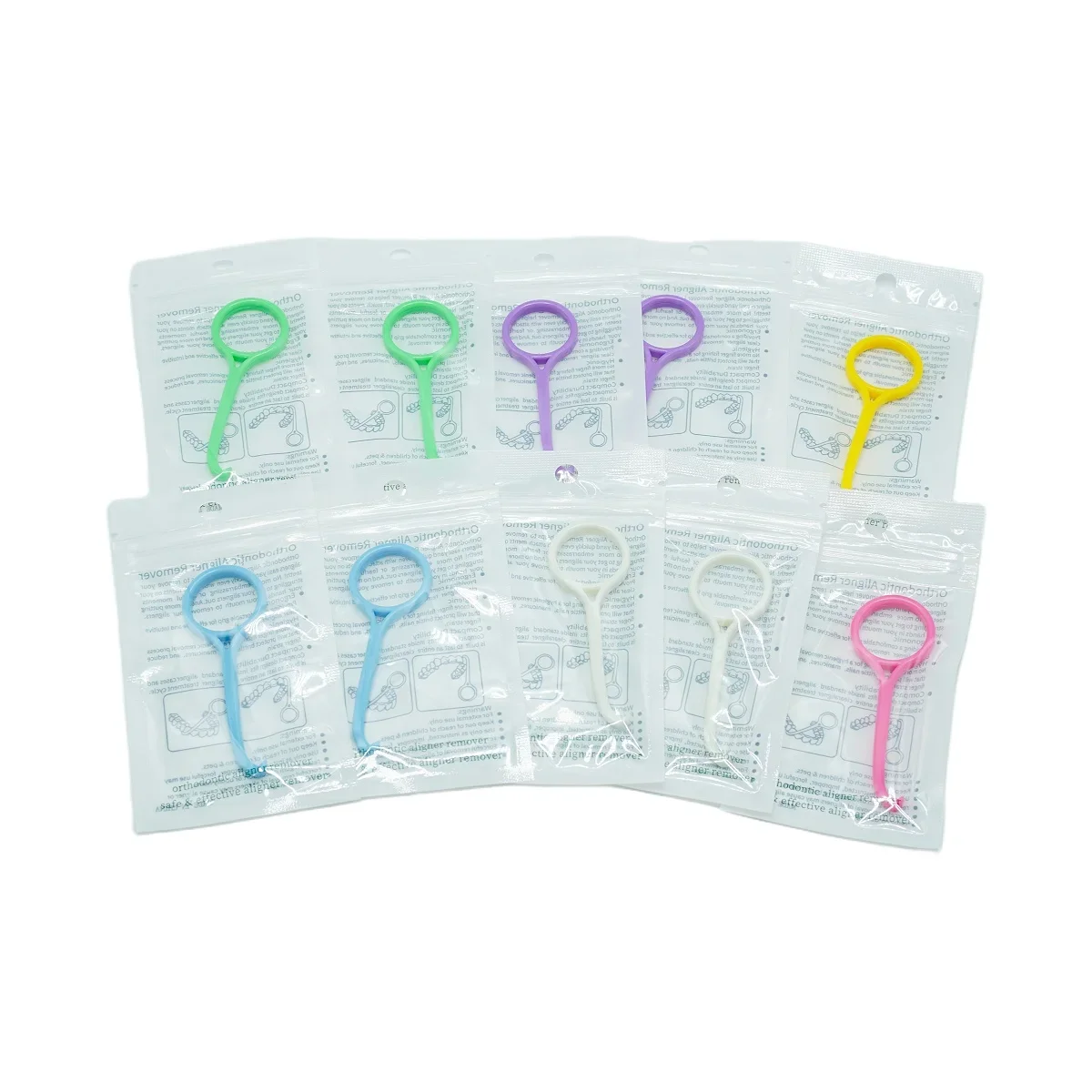 

‌10pcs/set Dental Braces Extractor Kit Silicone Hook Tool Portable Detachable Tooth Socket Remover for Orthodontic Treatment