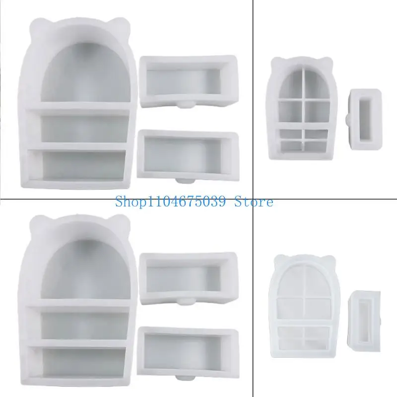 5asd Ears Drawer Storage Box Silicone Mold for Epoxy Resin Crafts Jewelry Storage