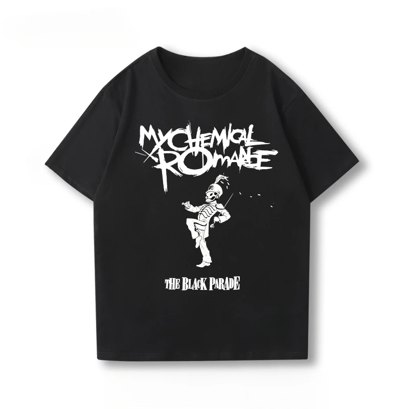 

2025 MY CHEMICAL ROMANCE, хип-хоп, рэп, рок-группа, летние хлопковые футболки с короткими рукавами для мужчин и женщин, летняя одежда, модные топы, футболки