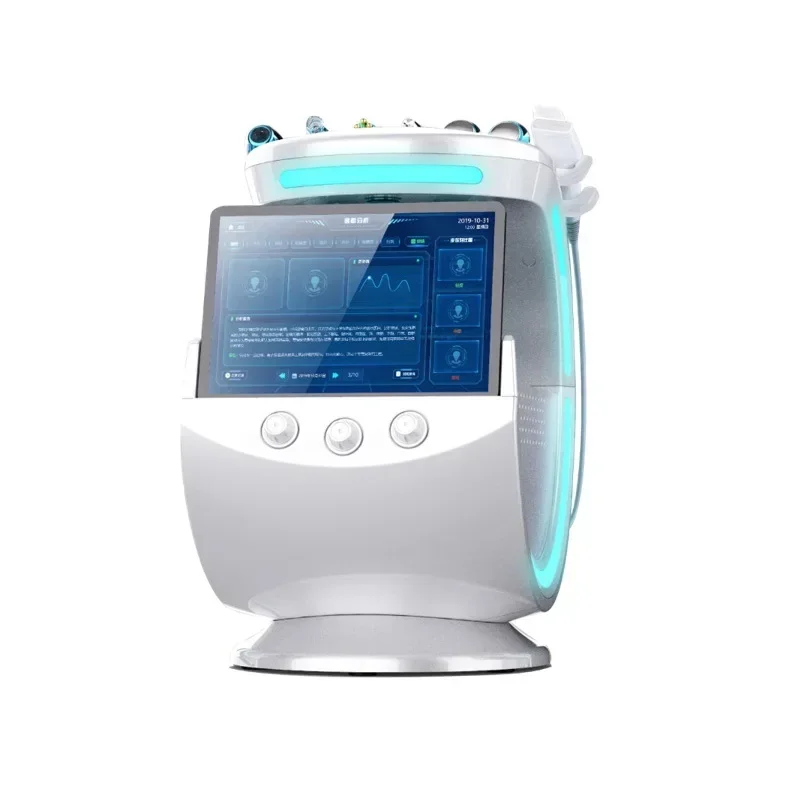 Multifunctional Beauty Apparatus Hydrogen Oxygen Small Bubble Skin Detector Ultrasonic Cleaner New