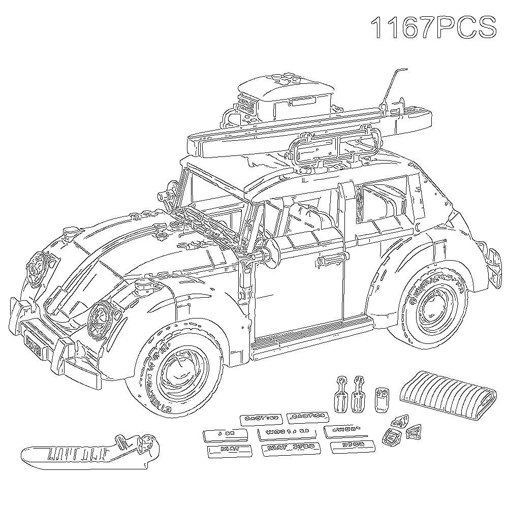 Image of Blaue Technische Konstruktions-Auto-Bausteine Bus-Modell-Bausteine für Erwachsene Geburtstagsgeschenke Spielzeug