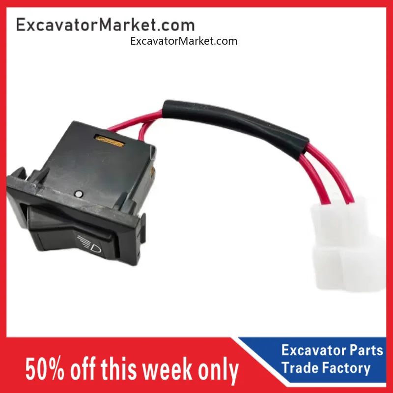 

For excavator Excavator universal headlight switch button for PC ZX SK Sany for Volvo CAT for ERPILLAR