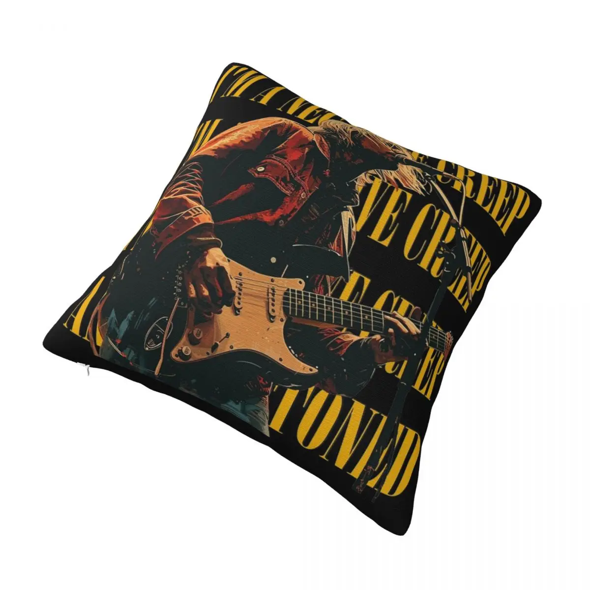 Kurt Cobain federa stampa fodera per cuscino in poliestere decorazione fodera per cuscino da tiro Home Square 45x45cm