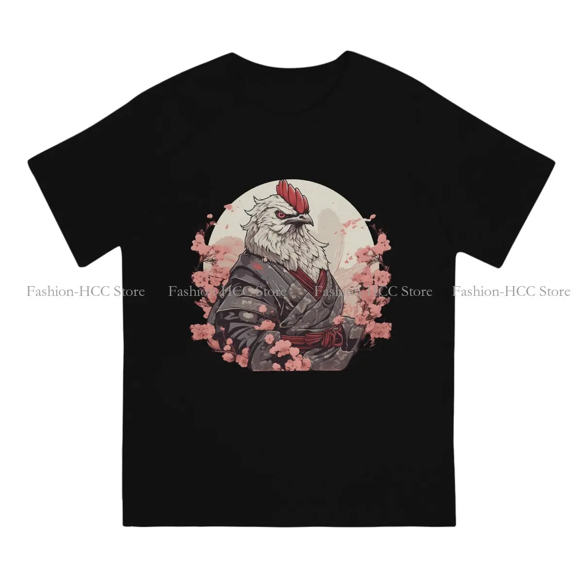 Chicken Style Polyester TShirt Japanese Samurai Warrior Bushido Top Quality Hip Hop Gift Clothes  T Shirt Stuff