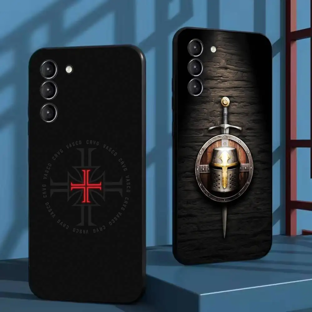 

Templar Knight Cover Phone Case For Samsung Galaxy A 91,80,73,72,71,53,52,51,22,5G Shockproof Soft Black Cover