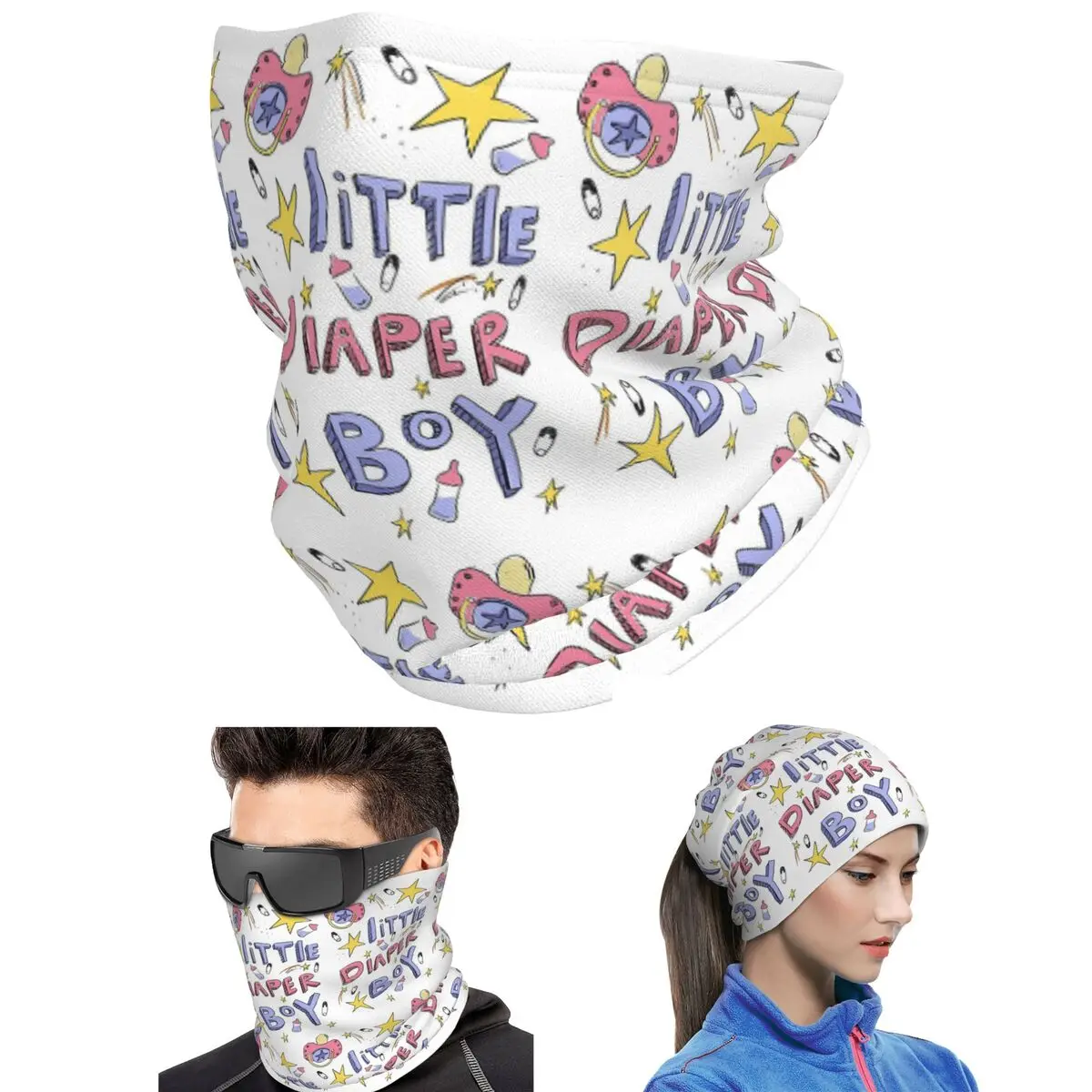 Little Diaper Boy Abdl Bandana Neck Cover Printed Face Scarf Cycling Headwear Unisex Adult All Season
