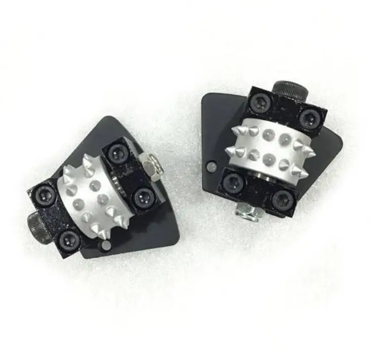 30 Pins Trapezoid Diamond Bush Hammer Roller Wheel for ASL Xinyi Concrete Grinding For Epoxy Coating Remove M9 holes 9pcs