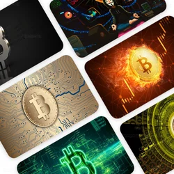 B-Bitcoin Fashion Matte Gold Silver Black Matte Film Skin Sticker Tape For Bank Credit Debit Card