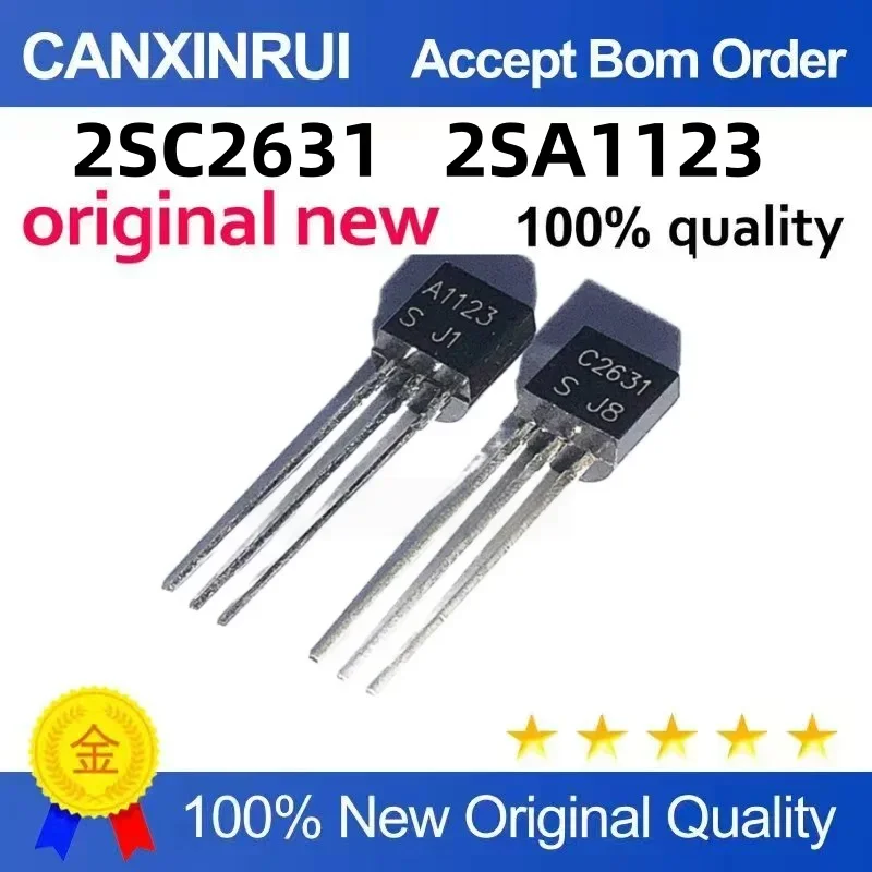 

(5-100 pieces) Brand new original 2SC2631 C2631 2SA1123 A1123 TO-92 transistor spot chip IC