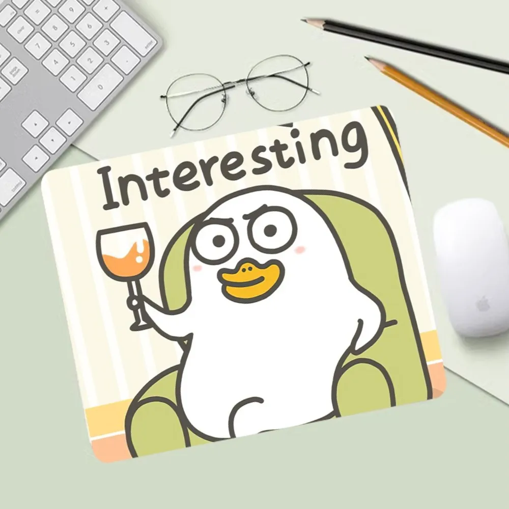 Trendy Funny Little Duck Liu Mousepad Computer Desk Mat Table Keyboard Pad Laptop Cushion Non-slip Deskpad