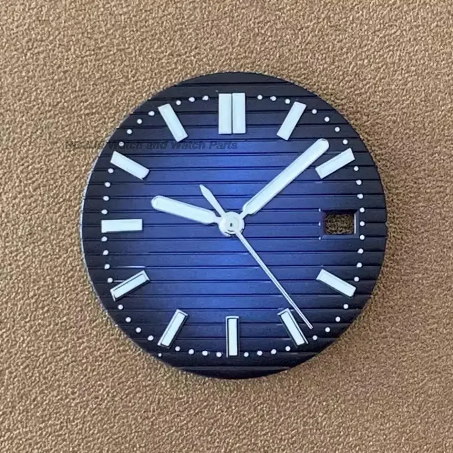 29.8mm relógio dial mãos verde luminoso rosto agulhas ponteiros para nautilus nh35 nh36 movimento relógio peças acessórios sem logotipo