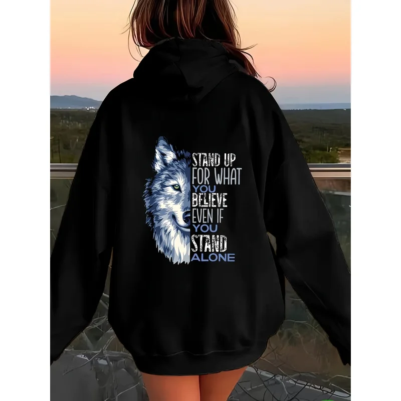 Inspirational Lone Wolf Style Half-Wolf Head with 