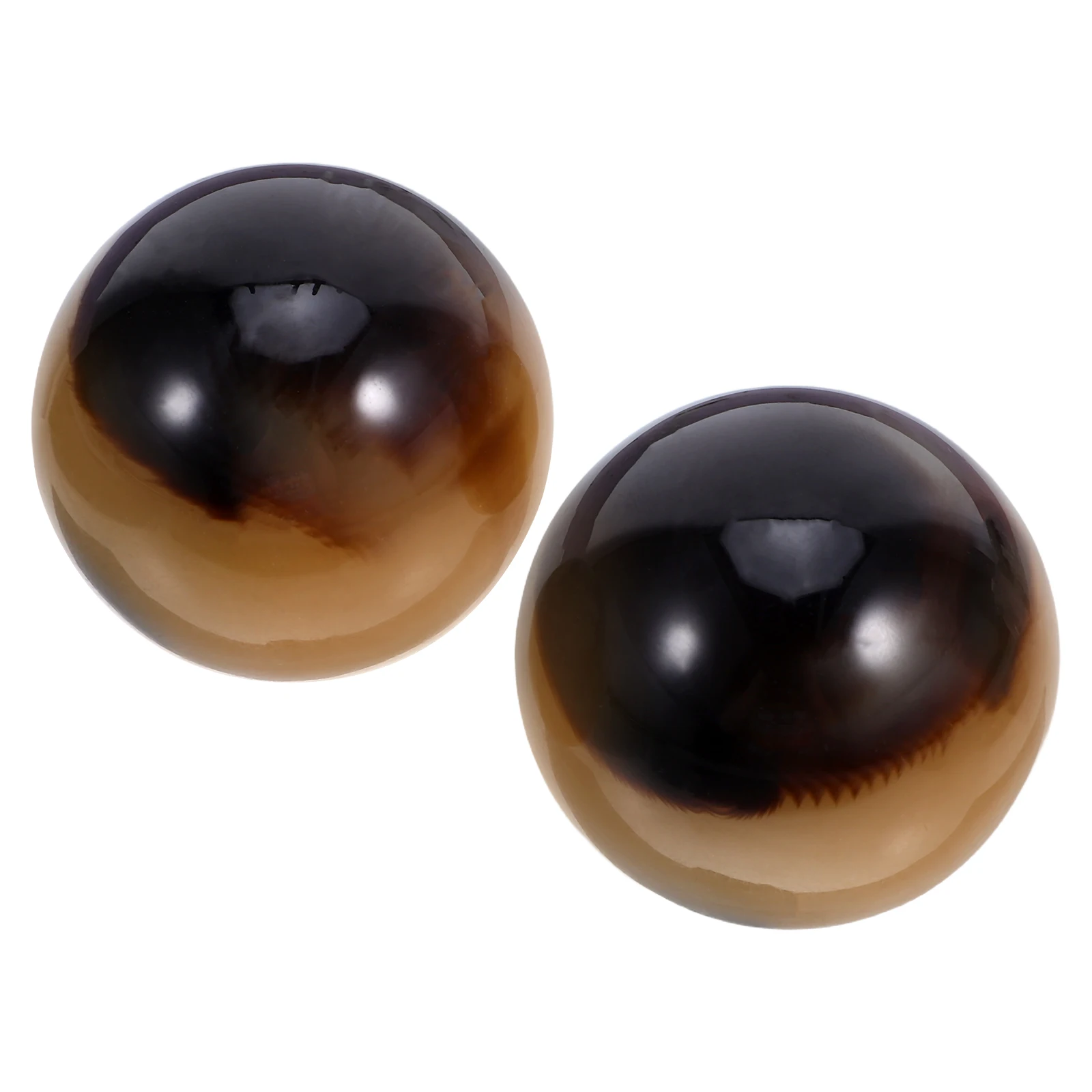 

2 Pcs Fitness Handball Exercise Baoding Balls Tool Chinese Resin Small Massage Finger