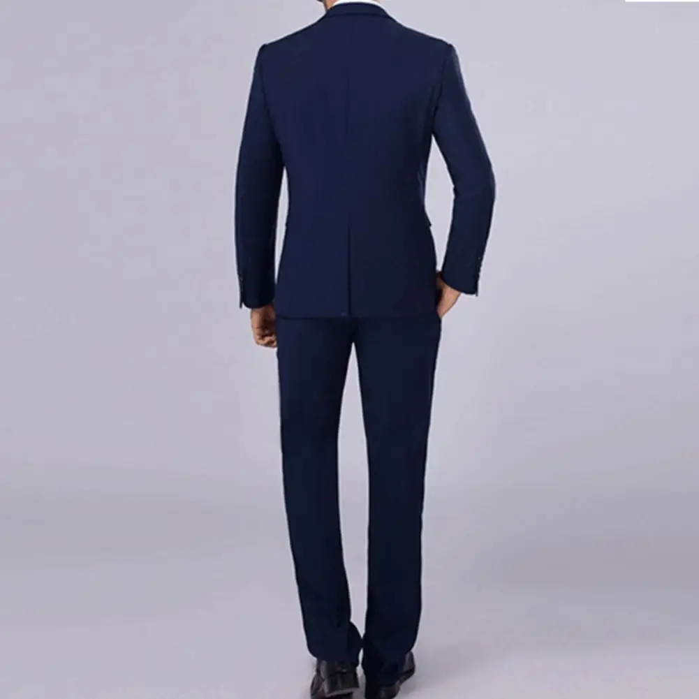 Universal Groom Suit  Slim Solid Color Suit  Men Slim Fit Business Leisure Suit