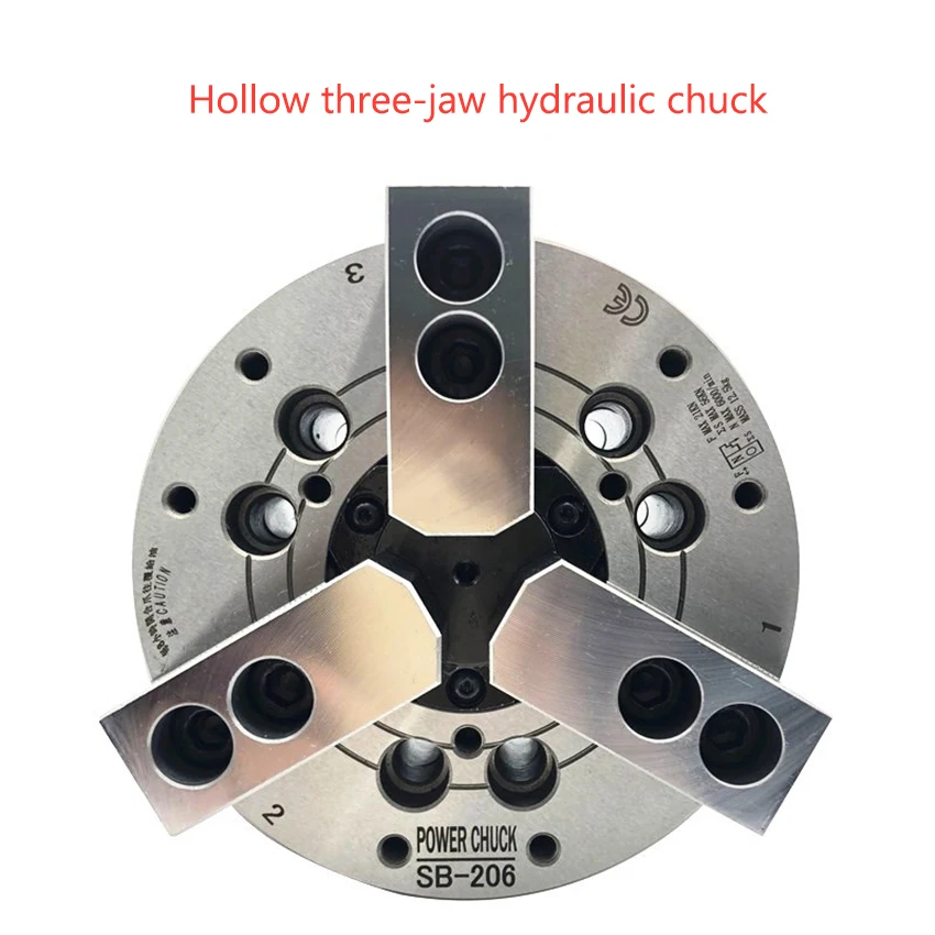 Hidráulica Chuck Chuck Chuck Três-maxila da Pressão do Óleo Hidráulico Oco Chuck para Cnc Torno Mecânico Sb204 Sb-205 Sb-206 Sb-208