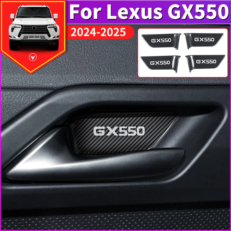 

For Lexus GX550 550h Inner Door Wrist Sticker Interior Upgraded Accessories Car Door handle stickers Decoration 2024-2025 Tuning
