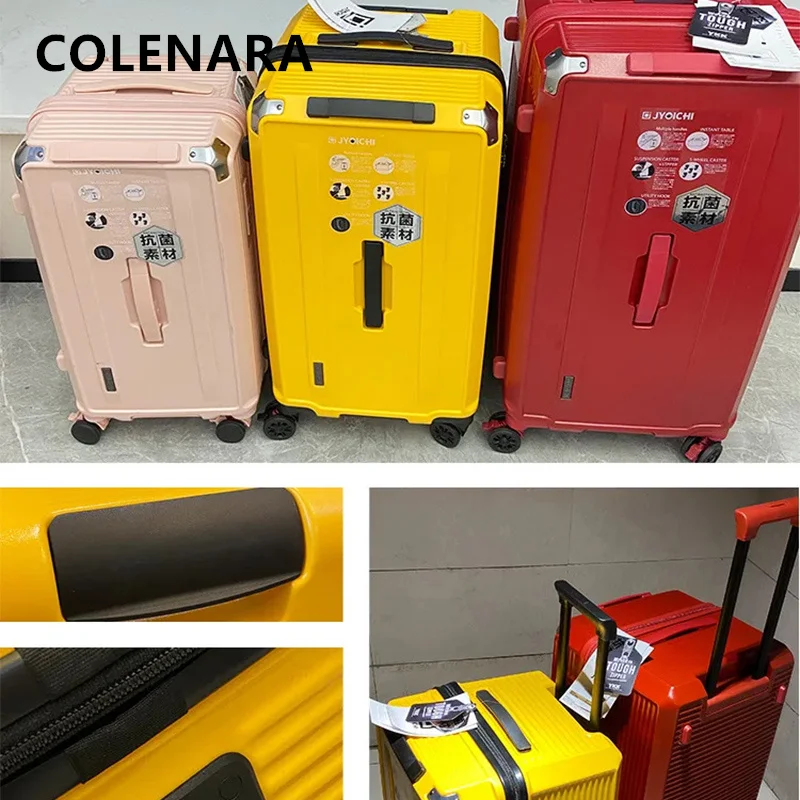 COLENARA Travel Luggage Large Capacity Trolley Case ABS + PC Cart Type Travel Bag Ladies Password Box Universal Wheel Suitcase