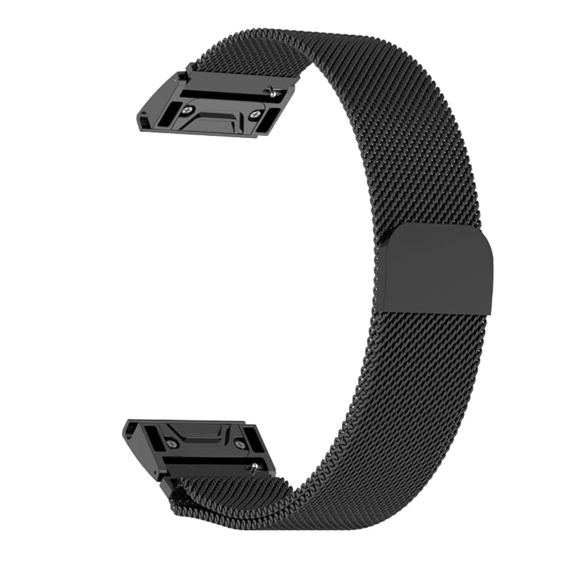 Stainless Steel Magnetic Loop Quick Fit Watch Strap for Garmin Fenix 8 51mm 7X 6X 5X Pro Enduro 3 2 Adjustable Replacement Band