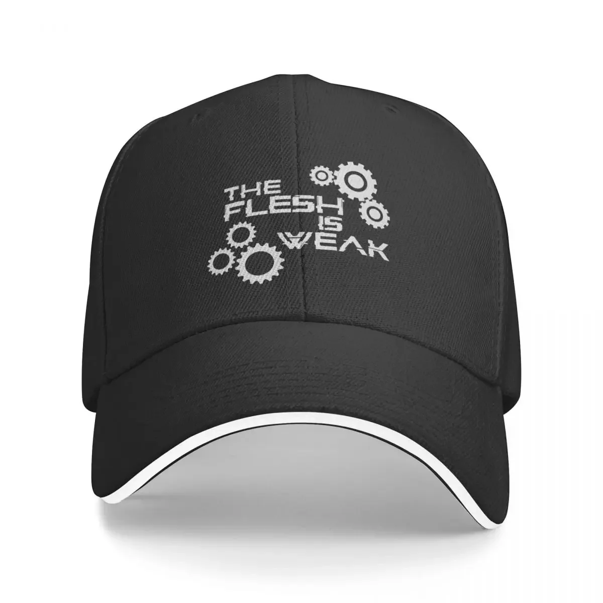 The Flesh Is Weak Admech Print Baseball Cap Designer Hat Big Size Hat Sports Cap For Girls Men's