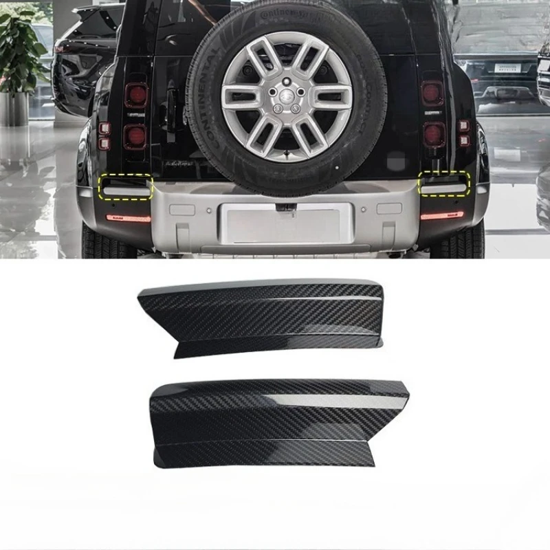 

For Land Rover Defender 20-2025 Real Dry Carbon Fiber Rear Tail Light Lower Groove Decorative Cover Exterior Decorative Body Kit