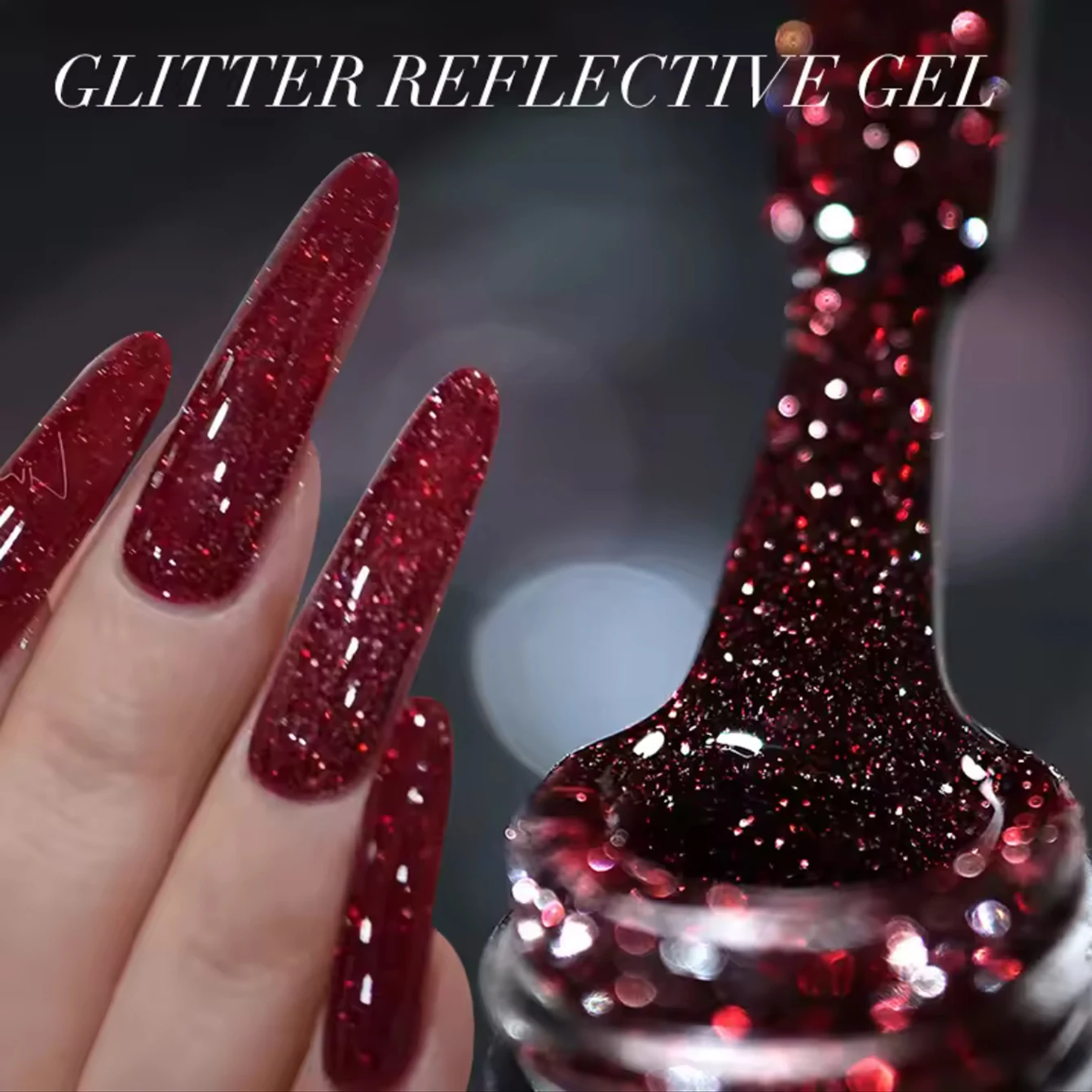 10ML 파이어플라이 댄스 쉬머 다이아몬드 젤 반사 디스코 글리터 네일 폴리시 눈부신 파인 쉬머 2025 가을 겨울 신상품