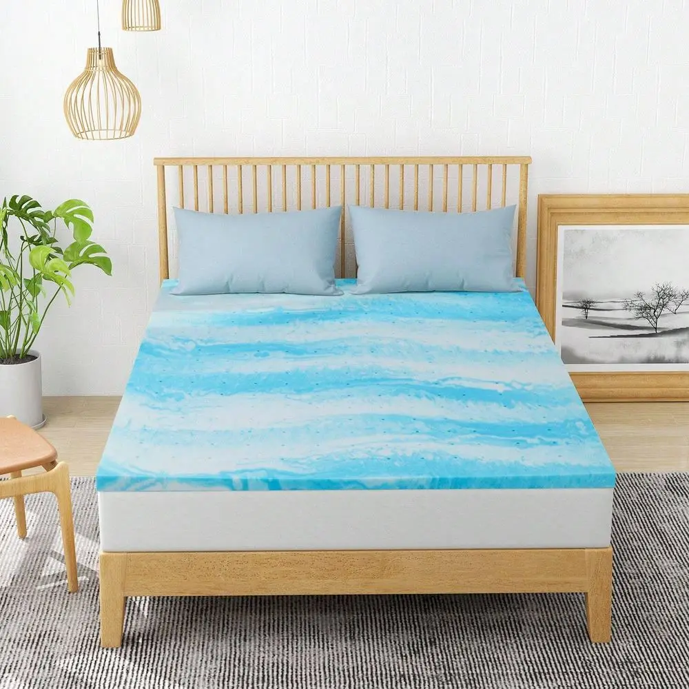 

Наматрасник Topper 2-3 дюйма из мягкой пены с охлаждающим гелем для снятия боли в спине, сертифицирован CertiPUR-US