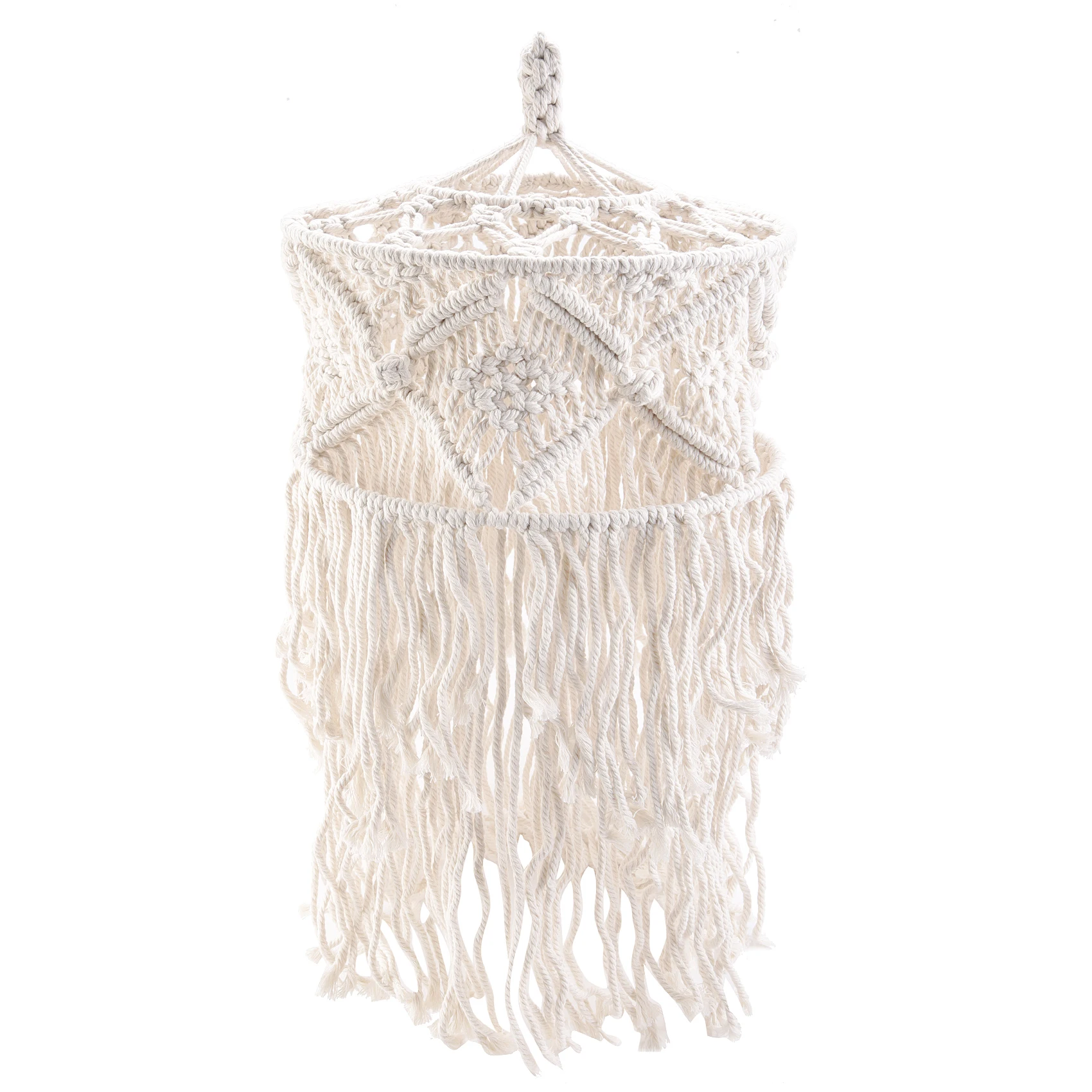 

Flash Trend Handmade Wall Tapestry Lampshade Bohemia Macrame Boho Decor Handcraft Tassel Tapestry Background Headboard Wall Hang