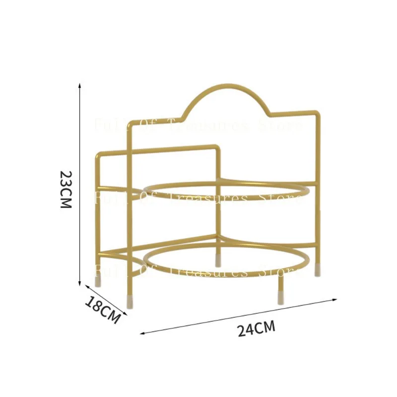 Back-Up Rack Kitchen Side Dish Rack Multifunctional Countertop Multi-Layer Shelving Rack For Dishes Storage